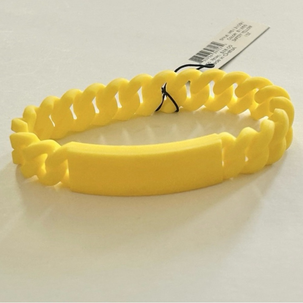 Marc Jacobs Vibrant Yellow Chain Bracelet